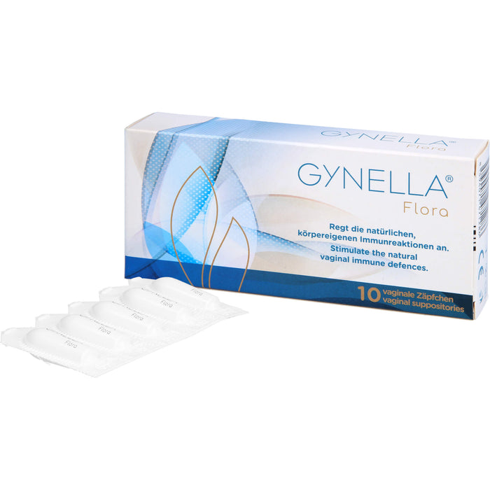 GYNELLA Flora vaginale Zäpfchen regt die natürlichen, körpereigenen Immunreaktionen an, 10 pcs. Suppositories