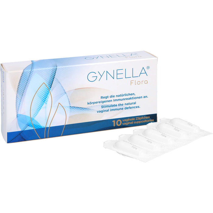 GYNELLA Flora vaginale Zäpfchen regt die natürlichen, körpereigenen Immunreaktionen an, 10 pcs. Suppositories