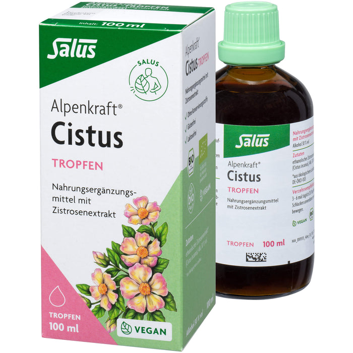 Salus Alpenkraft Cistus-Tropfen bio mit Zistrosenextrakt, 100 ml Solution