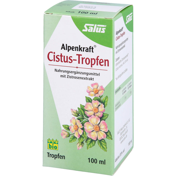 Salus Alpenkraft Cistus-Tropfen bio mit Zistrosenextrakt, 100 ml Solution