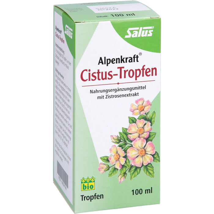Salus Alpenkraft Cistus-Tropfen bio mit Zistrosenextrakt, 100 ml Solution