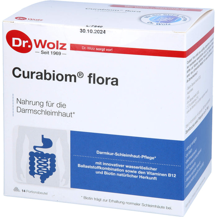 Dr. Wolz Curabiom flora Pulver für die Darmschleimhaut, 14 St. Beutel