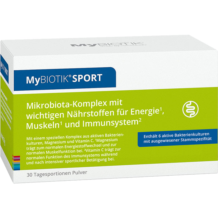 MyBIOTIK SPORT Pulver für Energie, Muskeln und das Immunsystem, 30 pc Sachets