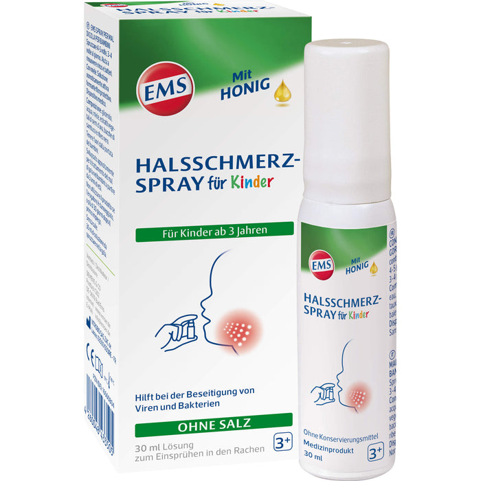 EMS Halsschmerzspray für Kinder mit Honig, 30 ml Solution