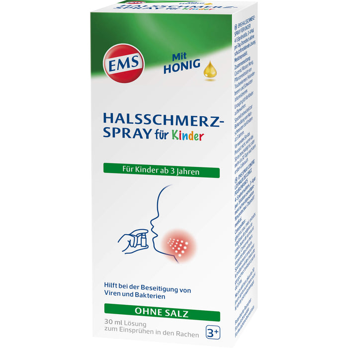 EMS Halsschmerzspray für Kinder mit Honig, 30 ml Solution