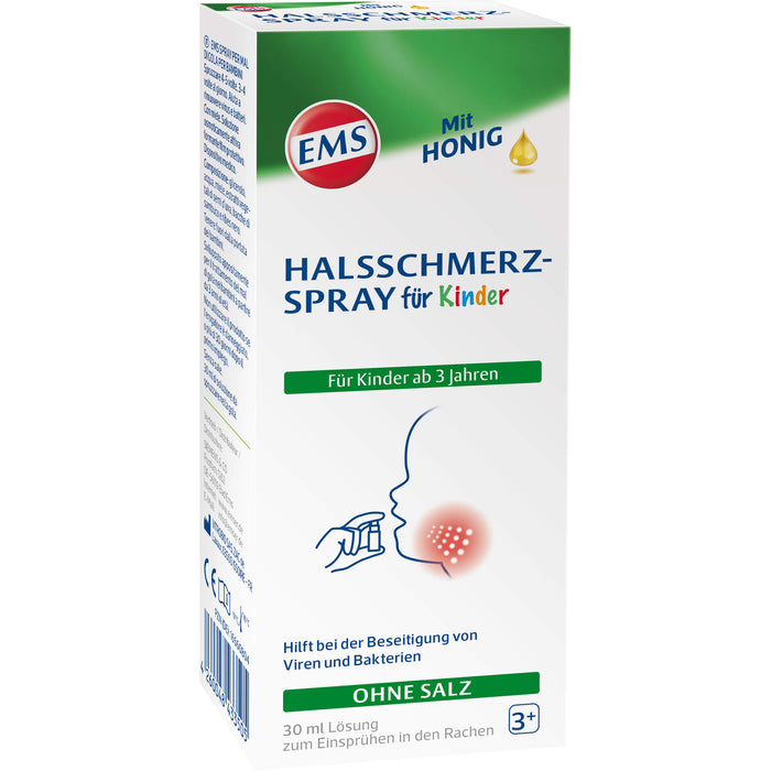 EMS Halsschmerzspray für Kinder mit Honig, 30 ml Solution