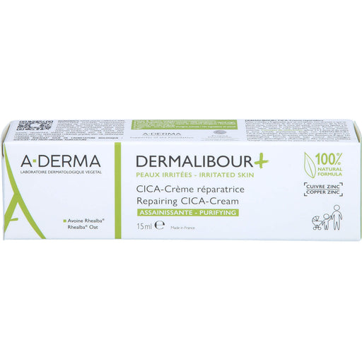 A-DERMA Dermalibour reparierende CICA-Creme, 15 ml Creme