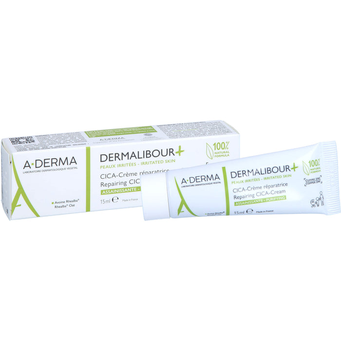 A-DERMA Dermalibour reparierende CICA-Creme, 15 ml Creme