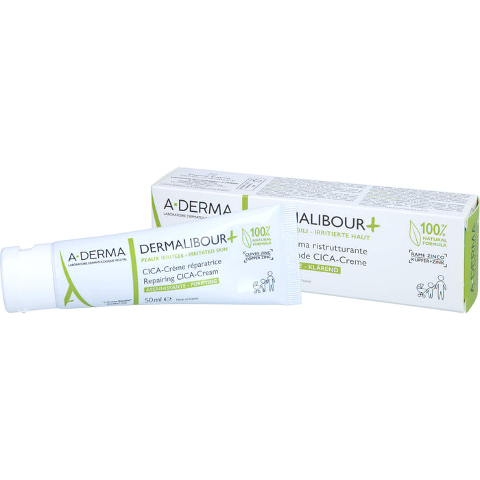 A-DERMA Dermalibour + reparierende CICA-Creme, 50 ml Creme