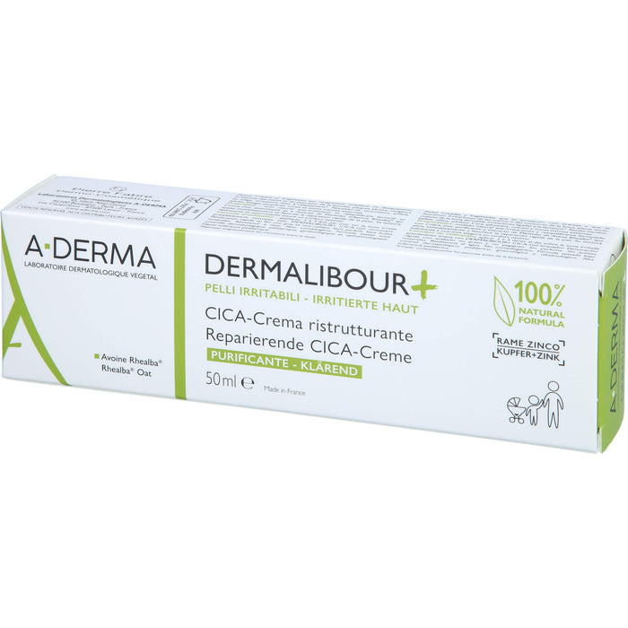 A-DERMA Dermalibour + reparierende CICA-Creme, 50 ml Creme