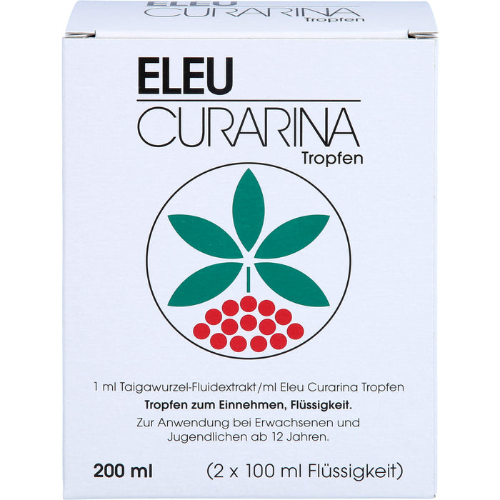 Eleu Curarina Tropfen zur Behandlung von Erschöpfungszuständen wie Müdigkeit und Schwäche, 200 ml Tropfen