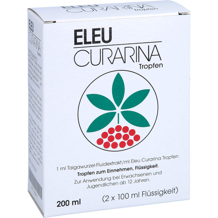 Eleu Curarina Tropfen zur Behandlung von Erschöpfungszuständen wie Müdigkeit und Schwäche, 200 ml Tropfen