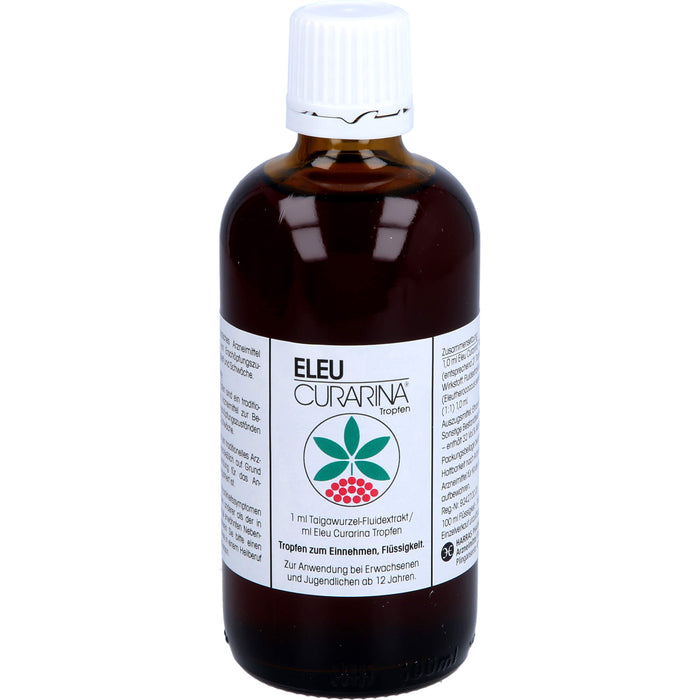 Eleu Curarina Tropfen zur Behandlung von Erschöpfungszuständen wie Müdigkeit und Schwäche, 200 ml Tropfen