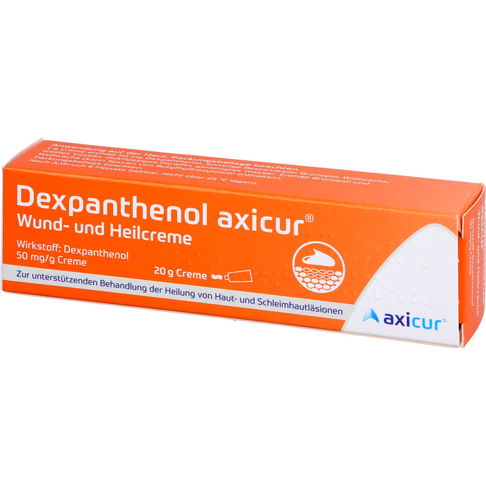 Dexpanthenol axicur Wund- und Heilcreme, 20 g Crème