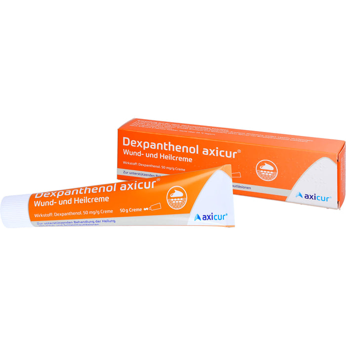 Dexpanthenol axicur Wund- und Heilcreme 50 mg/g, 50 g Crème