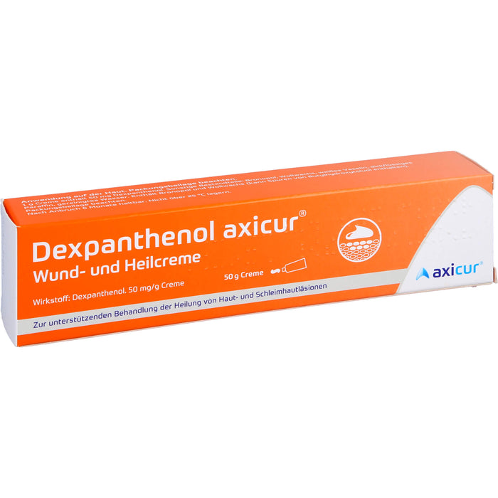 Dexpanthenol axicur Wund- und Heilcreme 50 mg/g, 50 g Crème