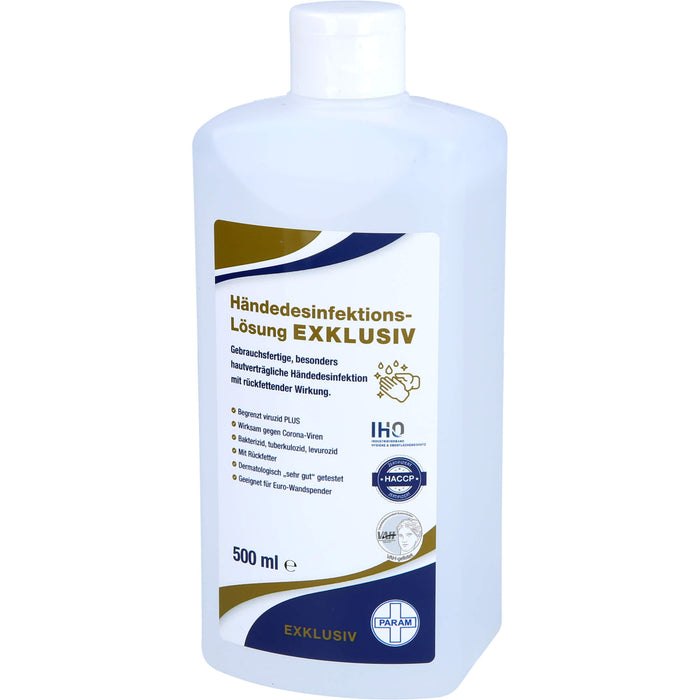 PARAM Händedesinfektions-Lösung Exklusiv, 500 ml Solution