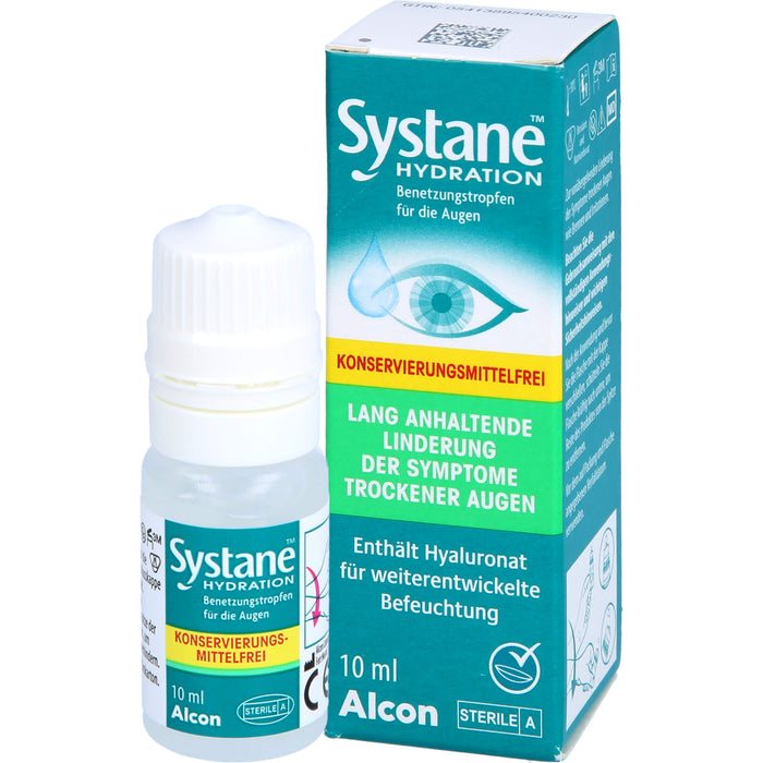 Systane Hydration Lösung ohne Konservierungsmittel bei trockenen Augen, 10 ml Solution