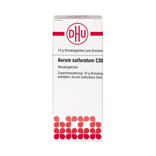 DHU Aurum sulfuratum C30 Globuli, 10 g Globuli