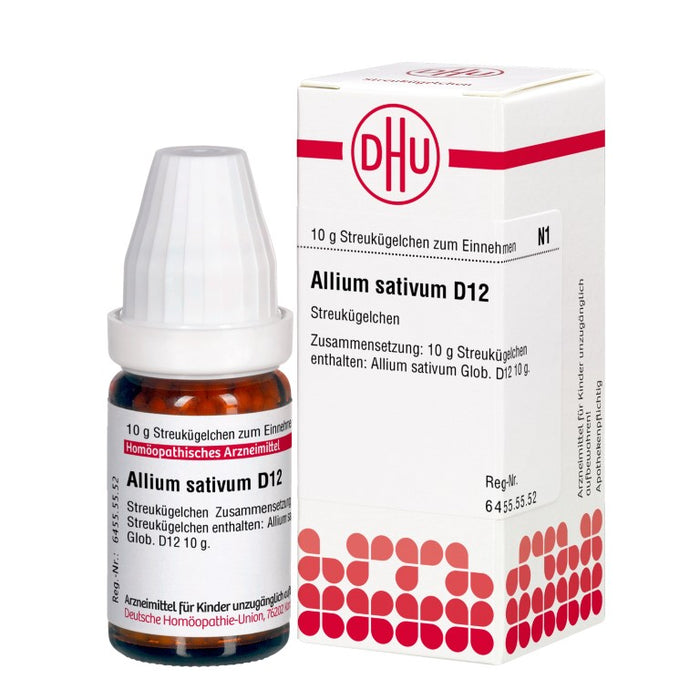 DHU Allium sativum D12 Globuli, 10 g Globuli