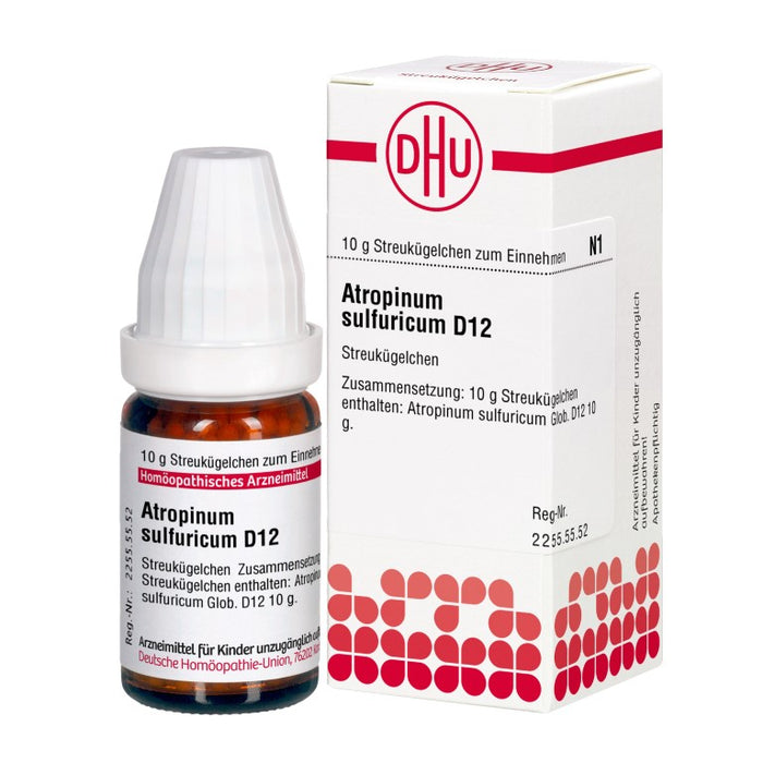 DHU Atropinum sulfuricum D12 Globuli, 10 g Globuli