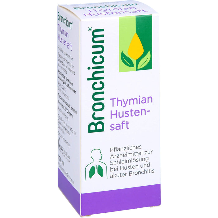 Bronchicum Thymian Hustensaft zur Schleimlösung bei Husten und akuter Bronchitis, 100 ml Solution