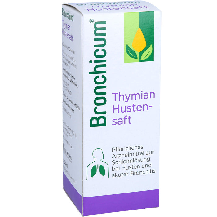 Bronchicum Thymian Hustensaft zur Schleimlösung bei Husten und akuter Bronchitis, 200 ml Solution