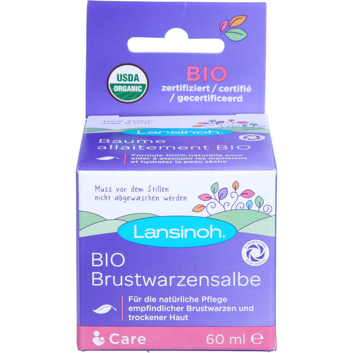 Lansinoh Bio Brustwarzensalbe, 60 ml Salbe