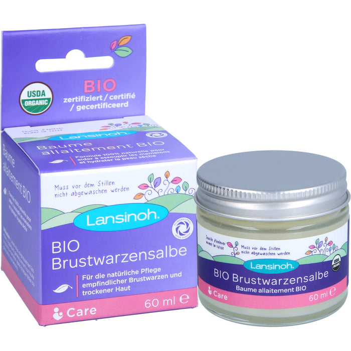 Lansinoh Bio Brustwarzensalbe, 60 ml Onguent