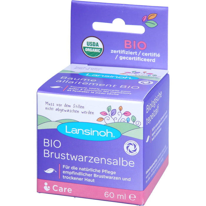 Lansinoh Bio Brustwarzensalbe, 60 ml Ointment