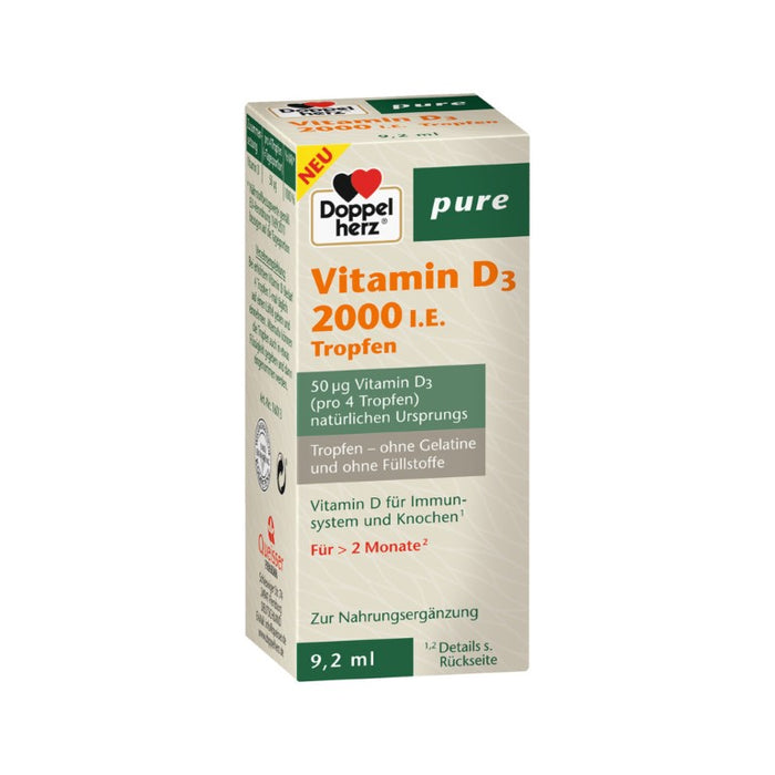 Doppelherz Vitamin D3 2000 I.E. pure, 9.2 ml Solution