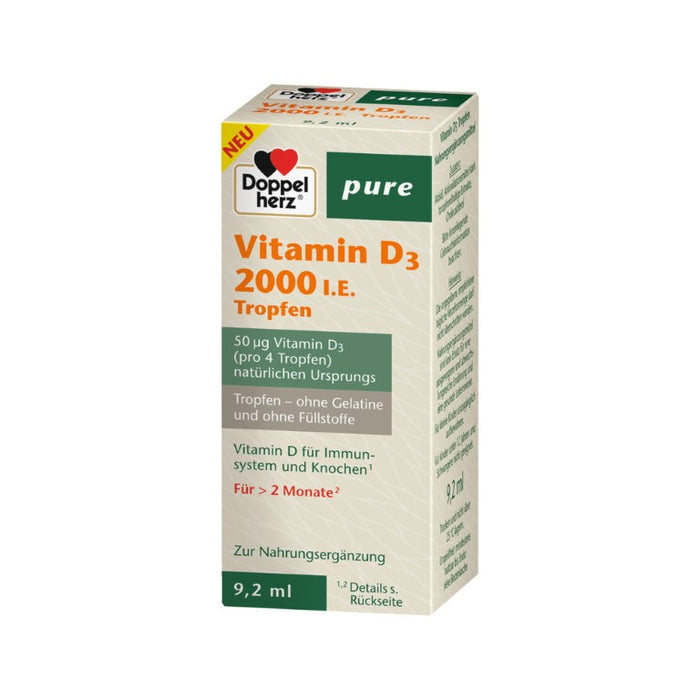 Doppelherz Vitamin D3 2000 I.E. pure, 9.2 ml Solution