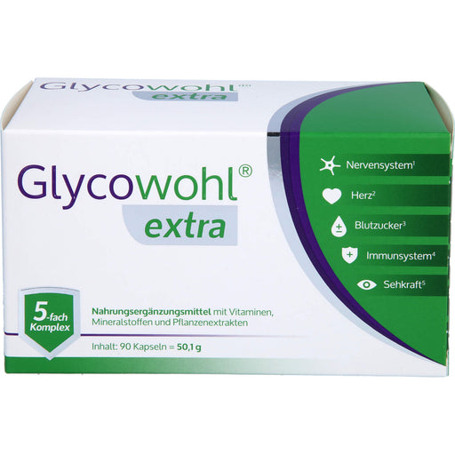 GLYCOWOHL extra Kapseln für einen gesunden Blutzuckerspiegel, 90 St. Kapseln