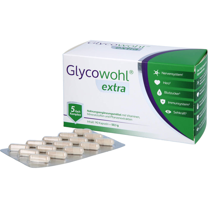 GLYCOWOHL extra Kapseln für einen gesunden Blutzuckerspiegel, 90 pc Capsules