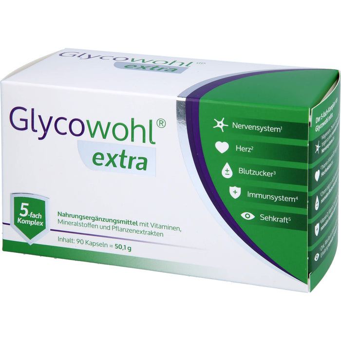 GLYCOWOHL extra Kapseln für einen gesunden Blutzuckerspiegel, 90 pc Capsules