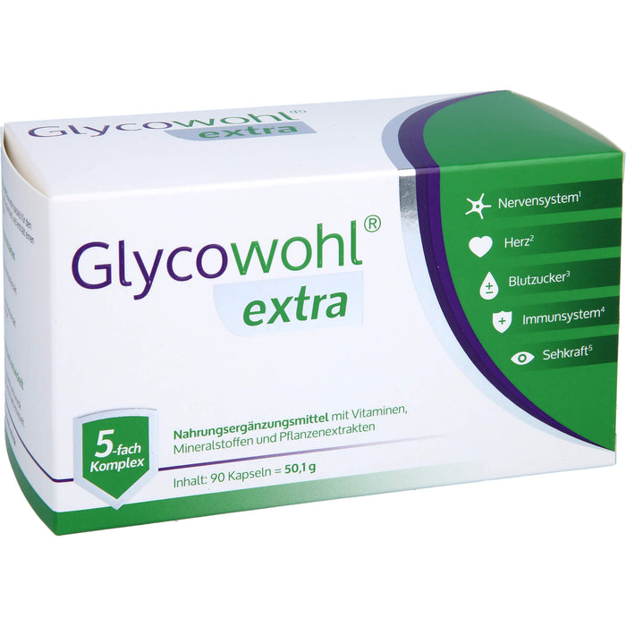 GLYCOWOHL extra Kapseln für einen gesunden Blutzuckerspiegel, 90 pc Capsules