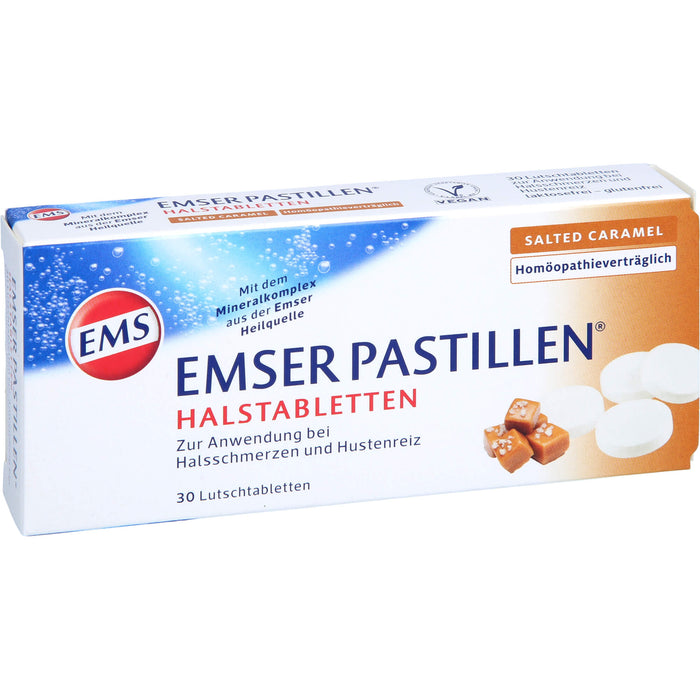 Emser Pastillen Halstabletten Salted Caramel, 30 pcs. Tablets