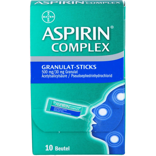 ASPIRIN Complex Granulat-Sticks 500 mg/30 mg, 10 St. Beutel