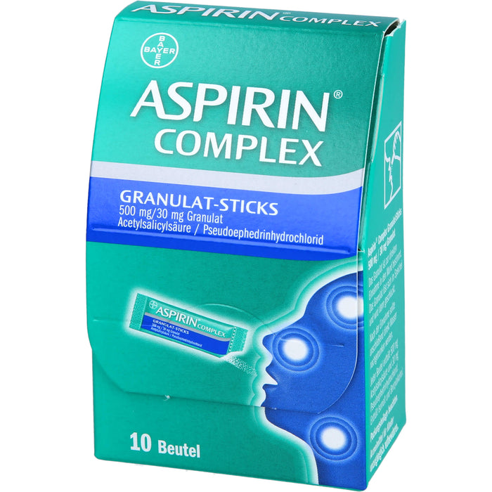 ASPIRIN Complex Granulat-Sticks 500 mg/30 mg, 10 pc Sachets