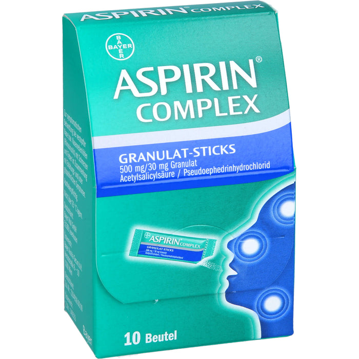 ASPIRIN Complex Granulat-Sticks 500 mg/30 mg, 10 pcs. Sachets