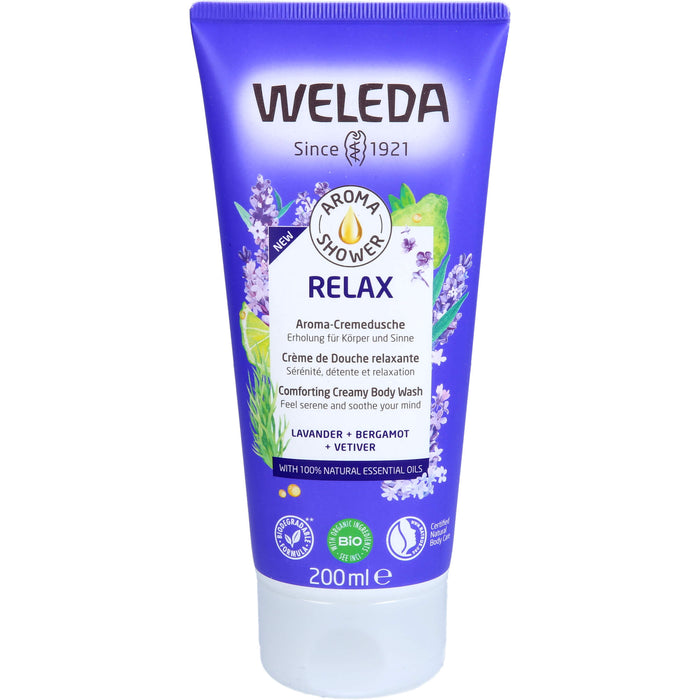 WELEDA Aroma Shower Relax Duschgel, 200 ml Gel