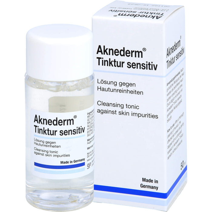Aknederm Tinktur sensitiv Lösung gegen Hautunreinheiten, 50 ml Solution