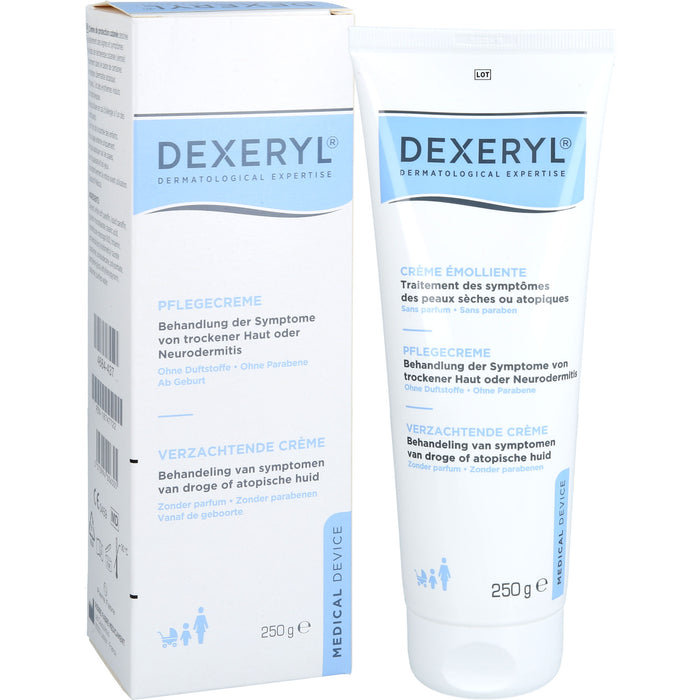 DEXERYL Pflegecreme bei trockener Haut oder Neurodermitis, 250 g Cream