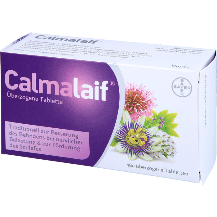 Calmalaif Tabletten bei nervlicher Belastung und zur Förderung des Schlafes, 180 pc Tablettes