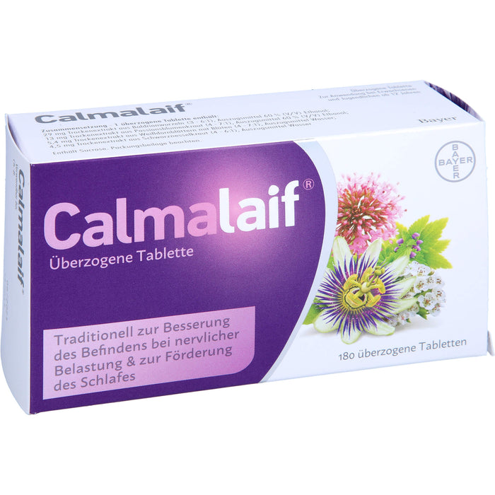Calmalaif Tabletten bei nervlicher Belastung und zur Förderung des Schlafes, 180 pc Tablettes