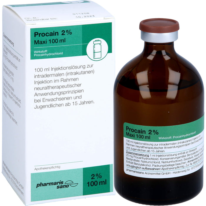 Procain pharmarissano Maxi 2 % 100 ml, 100.0 ml Lösung