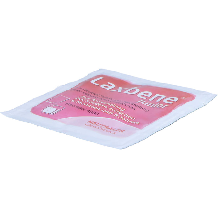 Laxbene Junior 4 g Neutral Pulver bei Kindern zwischen 6 Monaten und 8 Jahren gegen Verstopfung mit neutralem Geschmack, 50 pc Sachets