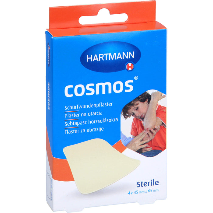 HARTMANN Cosmos Schürfwundenpflaster 45 x 65 mm steril, 4 pcs. Patch