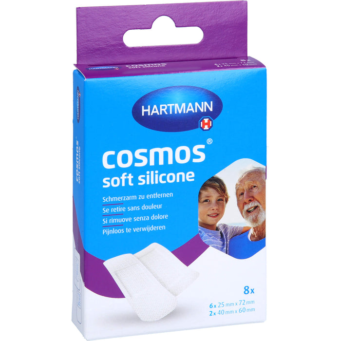 HARTMANN Cosmos Soft Silicone Pflasterstrips 2 Größen, 8 St. Pflaster