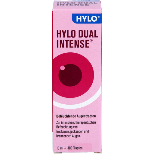 HYLO DUAL intense befeuchtende Augentropfen bei trockenen, juckenden und brennenden Augen, 10 ml Lösung